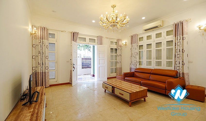 A luxury four-bedroom villa with a garage in Ciputra, Tay Ho district, Hanoi